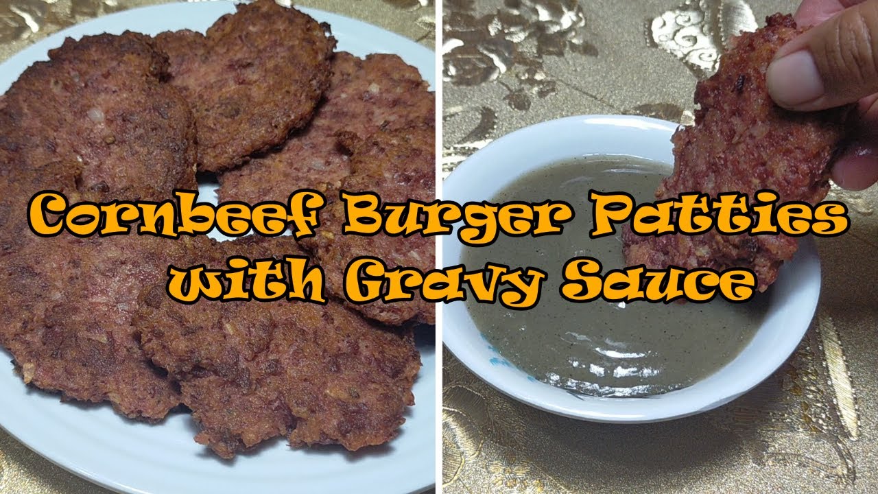 CORNEDBEEF BURGER PATTIES WITH GRAVY MURANG ULAM YouTube