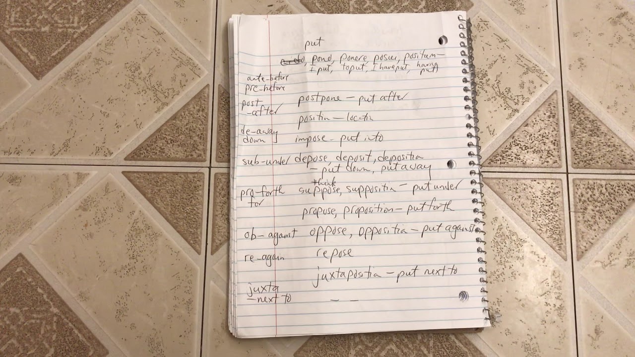 latin-root-word-pono-ponere-put-and-its-english-derivatives-youtube