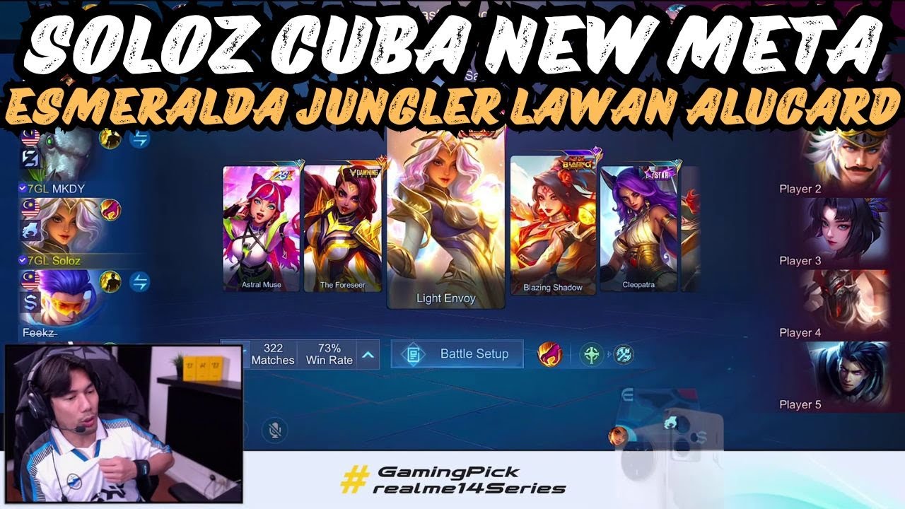 SOLOZ CUBA NEW META🤯ESMERALDA JUNGLER LAWAN ALUCARD🤯