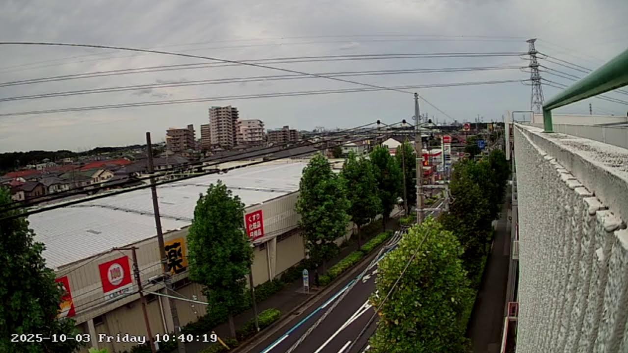 千葉県千葉市緑区おゆみ野中央ライブカメラ Chiba Chibashi Live camera.world.cam