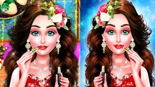 wedding stylist dress up and make up salon | bride makeover salon game | princess makeup salon game screenshot 5