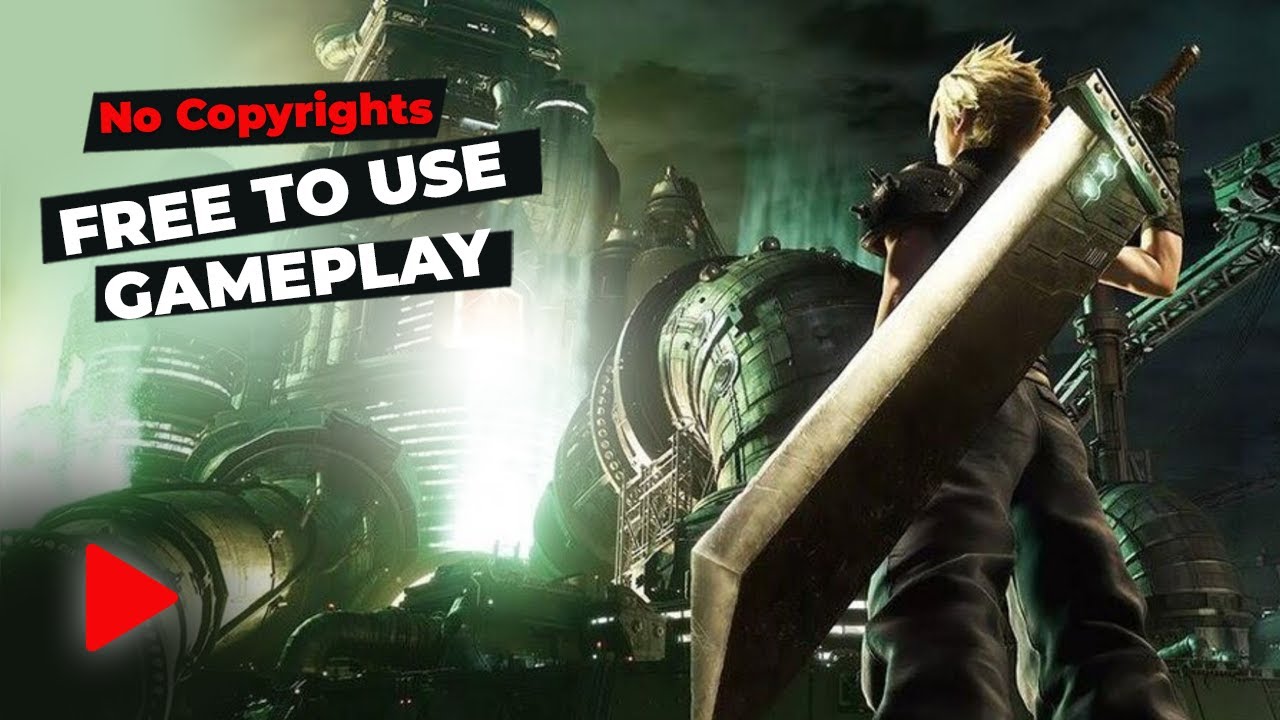 Final Fantasy VII Remake – Free to Use Gameplay (Roche Boss Fight & Shinra Warehouse Battle)