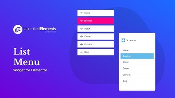List Menu Widget for Elementor