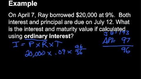 Finding Simple Interest