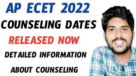 Ap ecet 2022 Counseling Dates Released Now | Detailed information about counseling