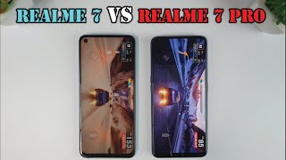 Realme 7 vs Realme 7 Pro | Video test Display, Fingerprint, SpeedTest, Camera Comparison