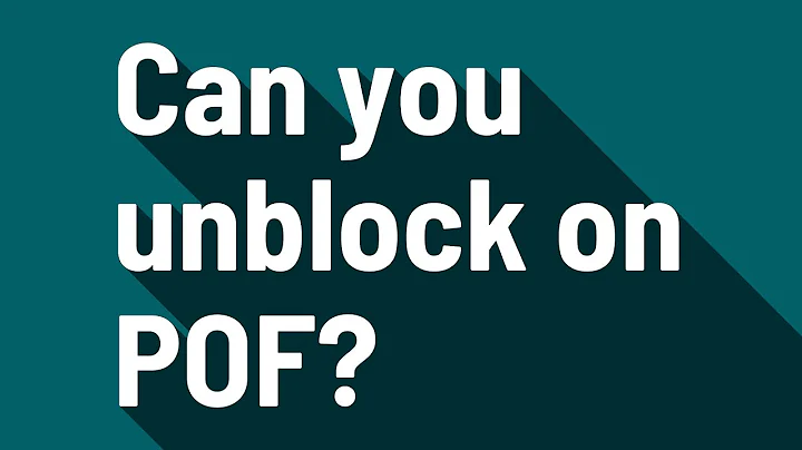 Can you unblock on POF?