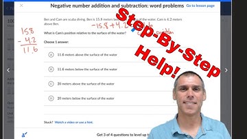 Negative number addition and subtraction: word problems for 7th grade math