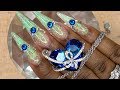 Acrylic Nails Tutorial - How to Encapsulated Nails - Glitter Acrylic Nails with Nail Forms