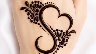 Beautiful Letter Mehndi Design ❤️ | Easy & Stylish Initial Mehndi Art 2026 screenshot 5