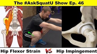 Hip Flexor Strain VS Hip Impingement |#AskSquatU Show Ep. 46|