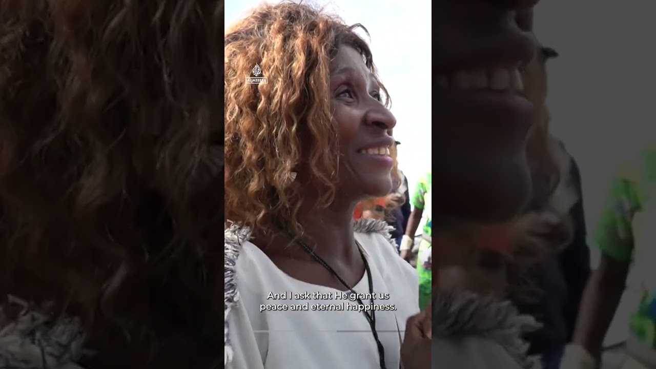 حشود غفيرة تستقبل البابا ليو في الكاميرون بعد 20 عامًا من رحلته التبشيرية | AJ #shorts