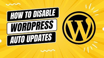 WordPress Bangla Tutorial # How To Disable Wordpress Auto Update