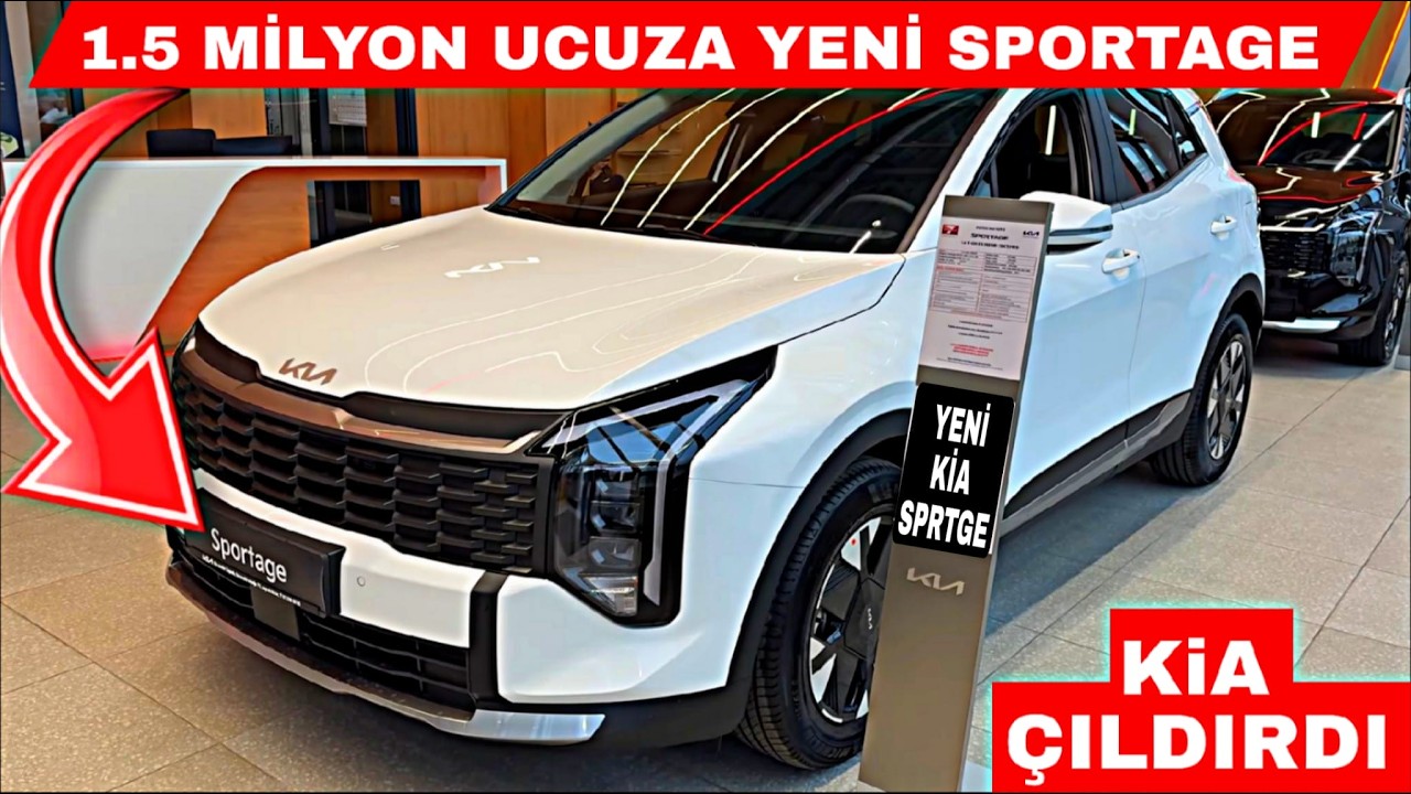 1.5 MİLYON UCUZA YENİ KİA SPORTAGE SATIŞTA  KİA SPORTAGE LİVE PAKET ALINIRMI?