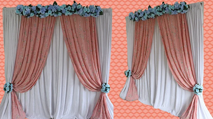 DIY - Baby Shower Backdrop | Blue and Pink Backdrop | DIY Decor