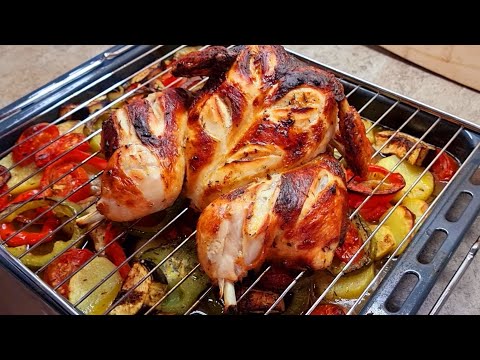 Video: Das leckerste Rezept für Hühnchen mit Gemüse im Ofen