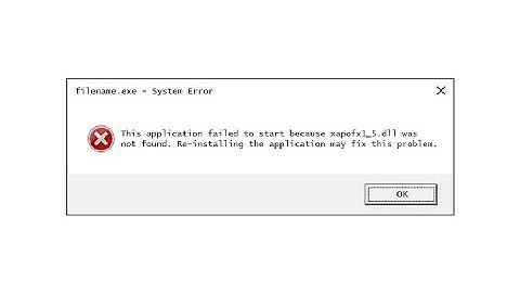 How to Fix the XAPOFX1_5.DLL Error on Window 10.