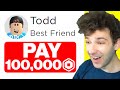 I Changed My Best Friend&#39;s Life With 100,000 Robux! (Roblox)