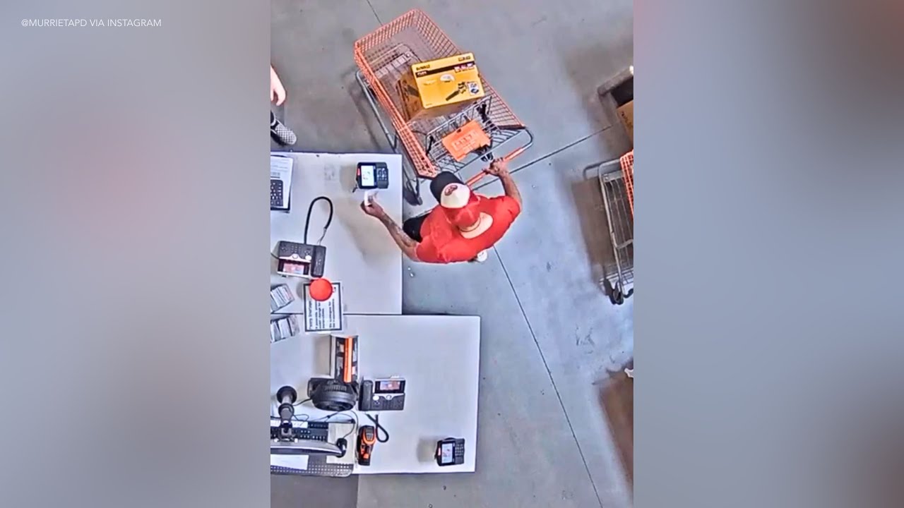 Suspect arrested in SoCal for national Home Depot theft - YouTube
