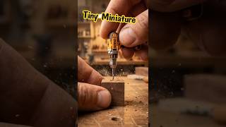 A tiny miniature electric drill inspired by DeWalt, thumb-sized#bantamtools #toolcollector#minitool