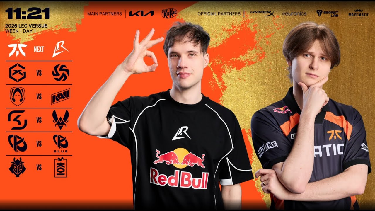 🔴Trực Tiếp LEC 2026 Versus Tiếng Việt: LR vs GX | BLV Cá Mập 