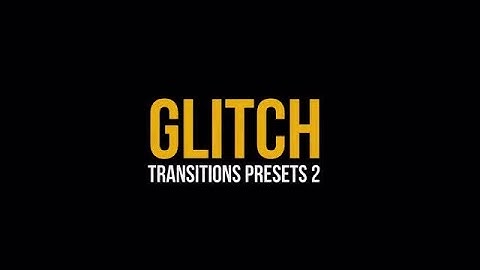 Glitch Transitions Presets 2 Premiere Pro Presets