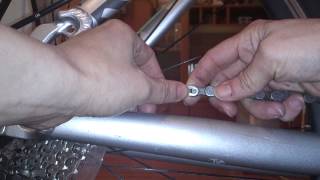 Снятие замка с вело-цепи руками
