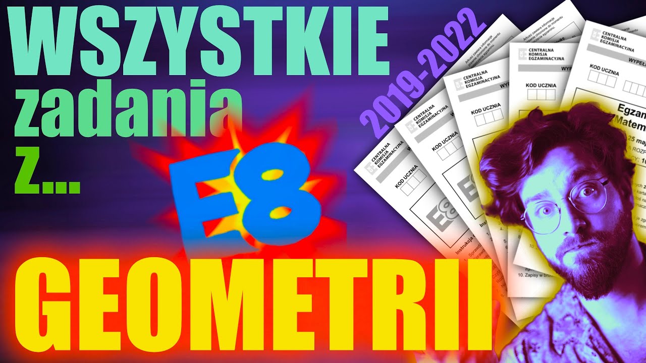 🔺🔷📐WSZYSTKIE zadania z GEOMETRII PŁASKIEJ na egzamin ÓSMOKLASISTY z