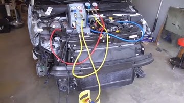 How to recover R134a refrigerant from a car