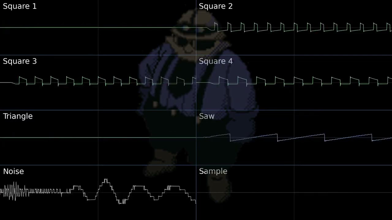 Fossil Fighters NES - Junk Depot (VRC6 + Oscilloscope)