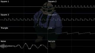 Fossil Fighters NES - Junk Depot (VRC6 + Oscilloscope) screenshot 1