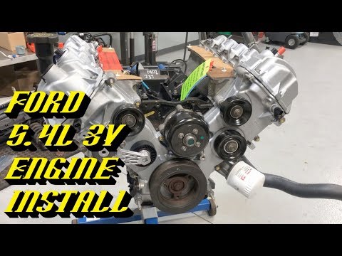 Ford 5.4L 3v Triton Engine Removal & Installation Part 2 of 2: Engine Prep and Installation