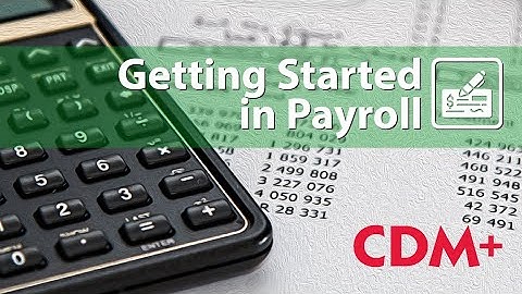 Getting Started with CDM+ Payroll