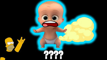 Baby Boss Farts & Gomer Screaming Different Sound Variations in 36 Seconds
