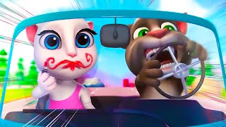 Talking Tom 😼 道路に出よう Hit the Road 🚕 Cartoon For Kids ⭐ アニメ短編 | Super Toons TV アニメ