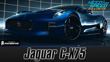 Need For Speed No Limits: Jaguar C-X75 (MAXXED OUT + Tuning [All Black Edition Parts])