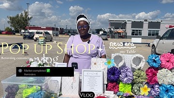 my 3rd pop-up market vlog ✧ market prep, table booth setup, market results