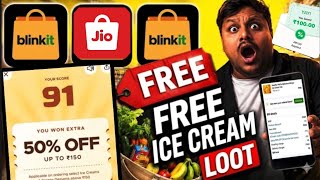 🍦😘Blinkit Scream For Ice Cream Offer | Jiomart Coupon Code Today | Blinkit Scream Offer @akashgaur