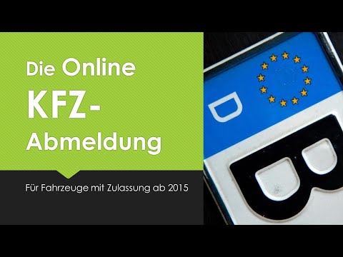 Kfz online abmelden