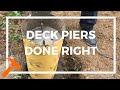 How To Build Deck Piers To Last