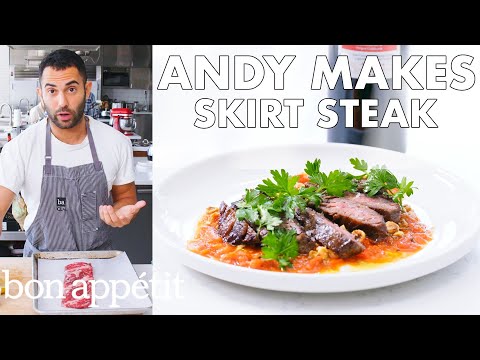 Andy Makes Skirt Steak with Romesco Sauce | From the Test Kitchen | Bon Appétit