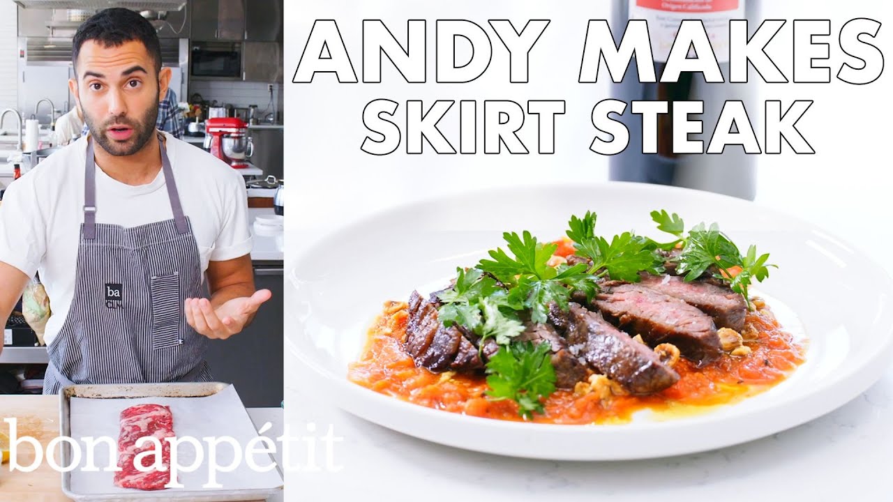 Andy Makes Skirt Steak with Romesco Sauce   From the Test Kitchen   Bon Apptit