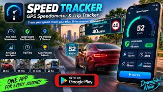 Speed Tracker App 🚗🏍️ | GPS Speedometer, Speed Guard & Trip Tracker | 3D Cinematic Ad screenshot 2