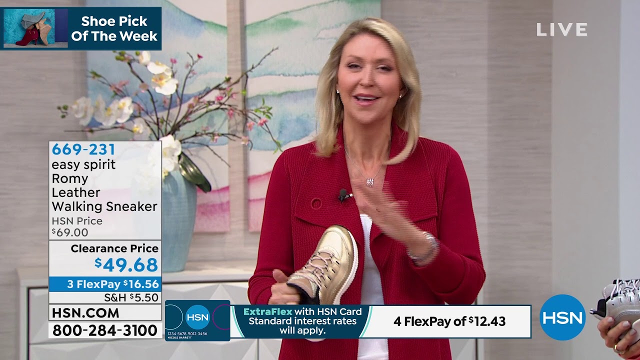 easy spirit Romy Leather Walking Sneaker 