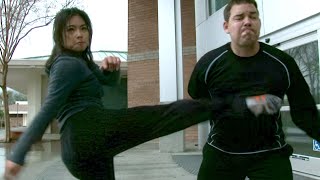 Karate Girl vs 2 Martial Arts Guys BRAWL FOR TWINKIES | Movie Fight Scene