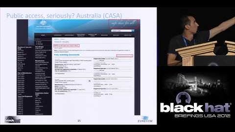 Black Hat USA 2012 - Ghost is in the Air(Traffic): Security Aspects of ADS-B & "Flying" Technology