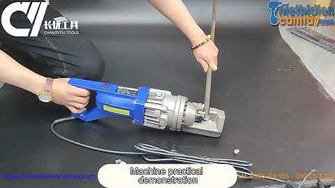 Hướng dẫn sử dụng máy cắt sắt thủy lực cầm tay RC-16, cắt tối đa thép fi 16mm