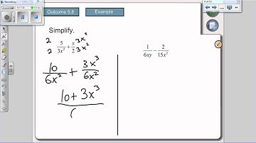 Unit 5 Lesson 5.3 and 5.4 Add and Subtract Rational Expressions