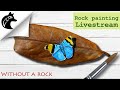 Rock painting tutorial for beginners - butterfly