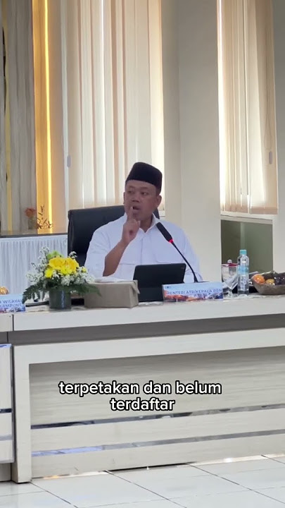 Menteri ATR/Kepala BPN himbau kepada jajaran Kanwil BPN Lampung mempercepat Reforma Agraria.